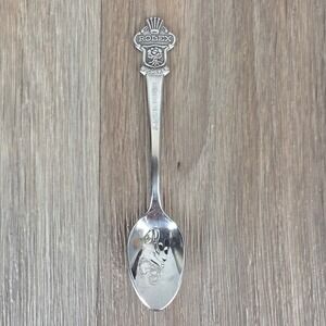 Vintage Rolex Bucherer Lucerne Switzerland Souvenir Spoon Silver Tone 4.25"